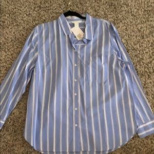 H&M Button Down striped business casual shirt